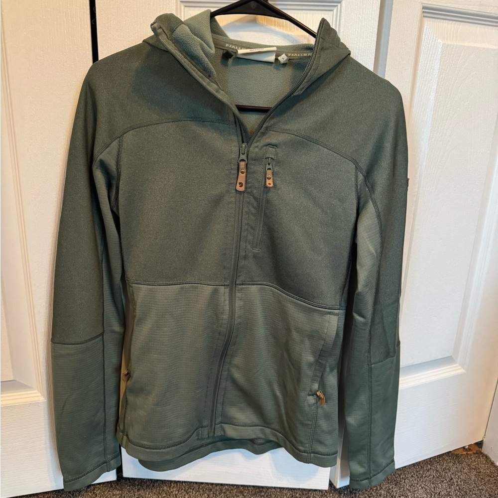 Fjallraven Abisko Trail Fleece Green Women's Zip Up